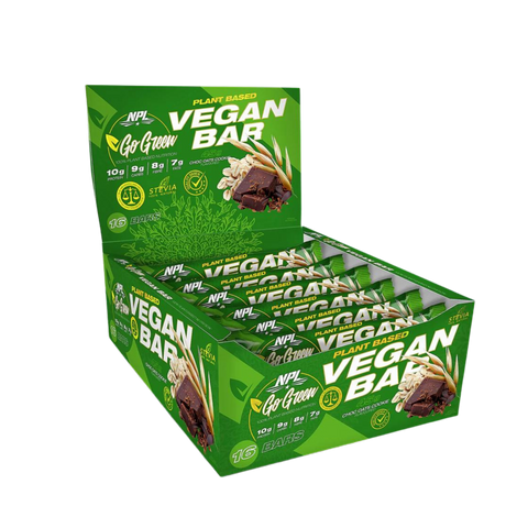 NPL Go Green Vegan Bar - Choc Oats Cookie (Box 16x45g)