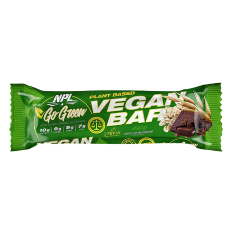 NPL Go Green Vegan Bar - Choc Oats Cookie 45g